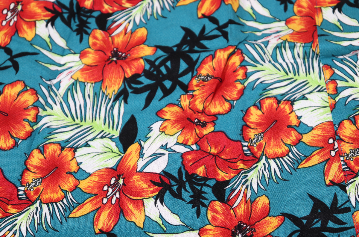 Falda 3/4 De Botones Estampado Flores