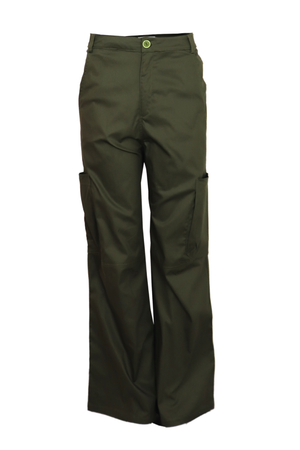 Pantalón tipo cargo verde militar