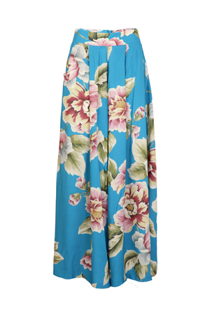 Pantalón azul estampado