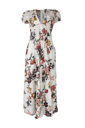 Vestido larga con manga corta