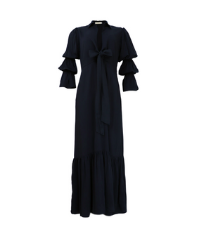Vestido largo en color negro