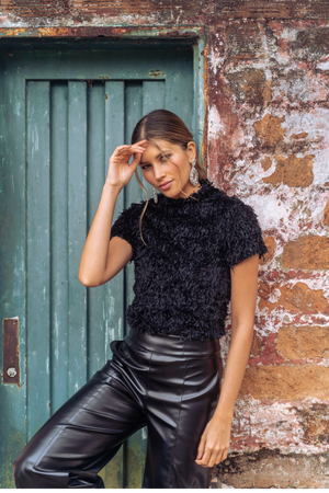 Blusa negra mujer
