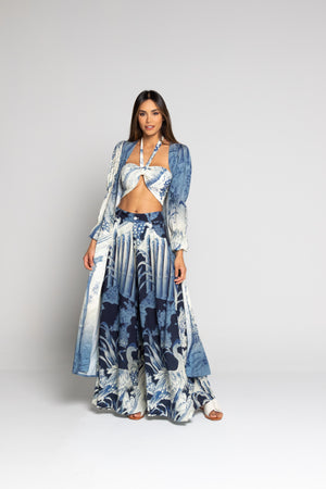 Kimono y set estampado