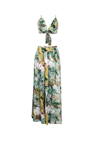Set para mujer, top y pantalón palazzo