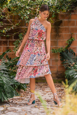 Vestido con patchwork para mujer