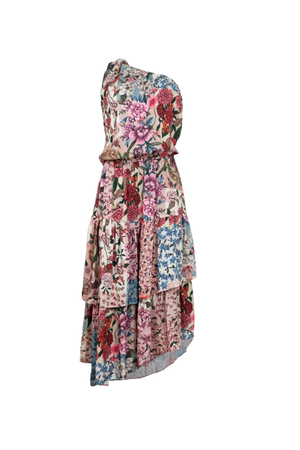 Vestido largo con flores
