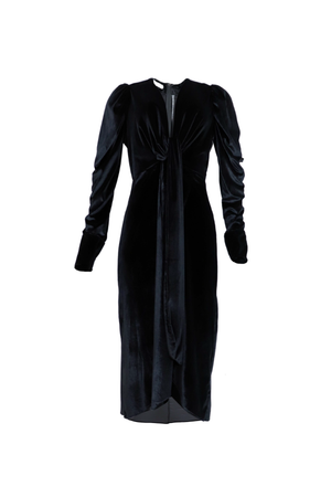 Vestido negro tercipelo