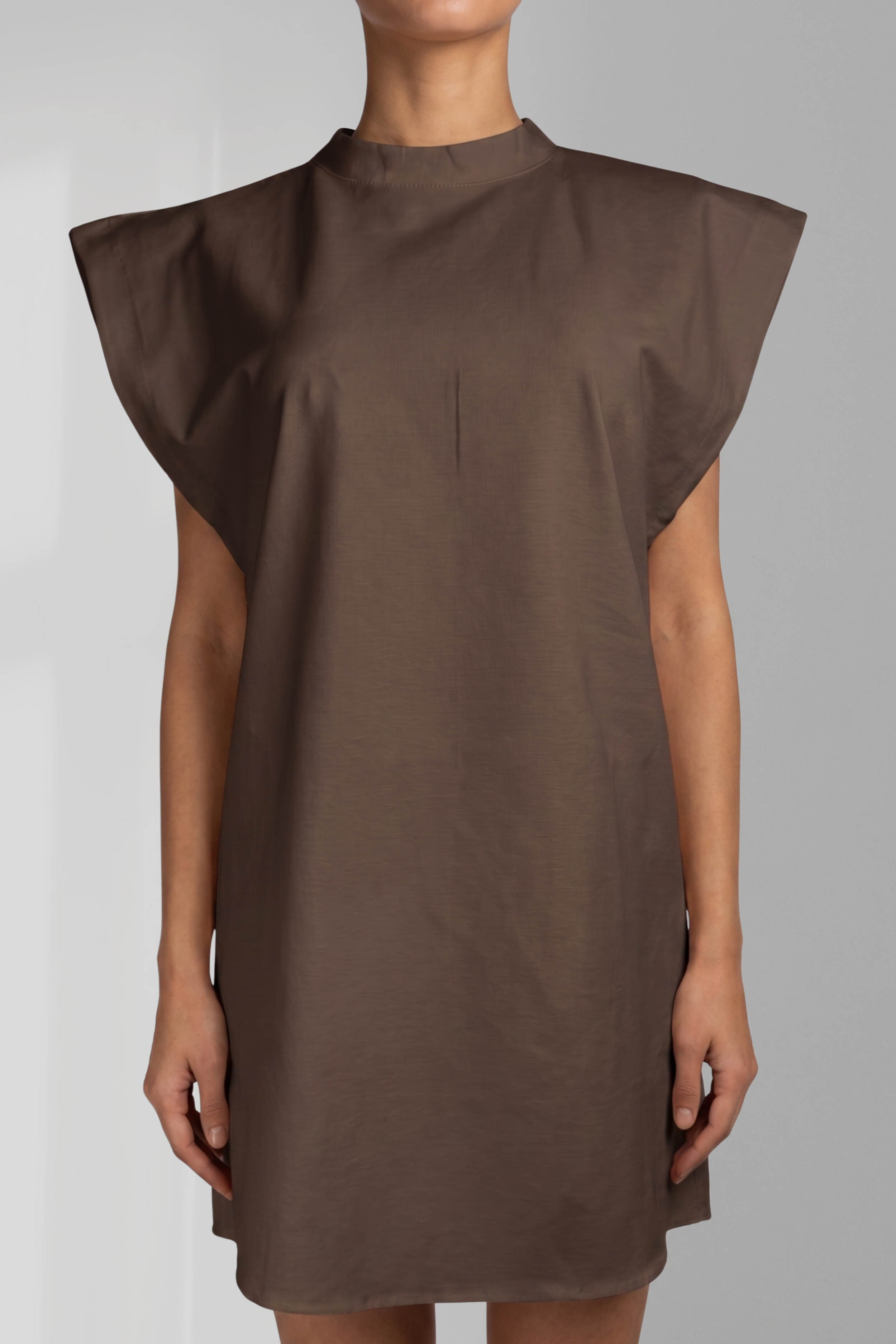 PTJ00522000 vestido corto color café