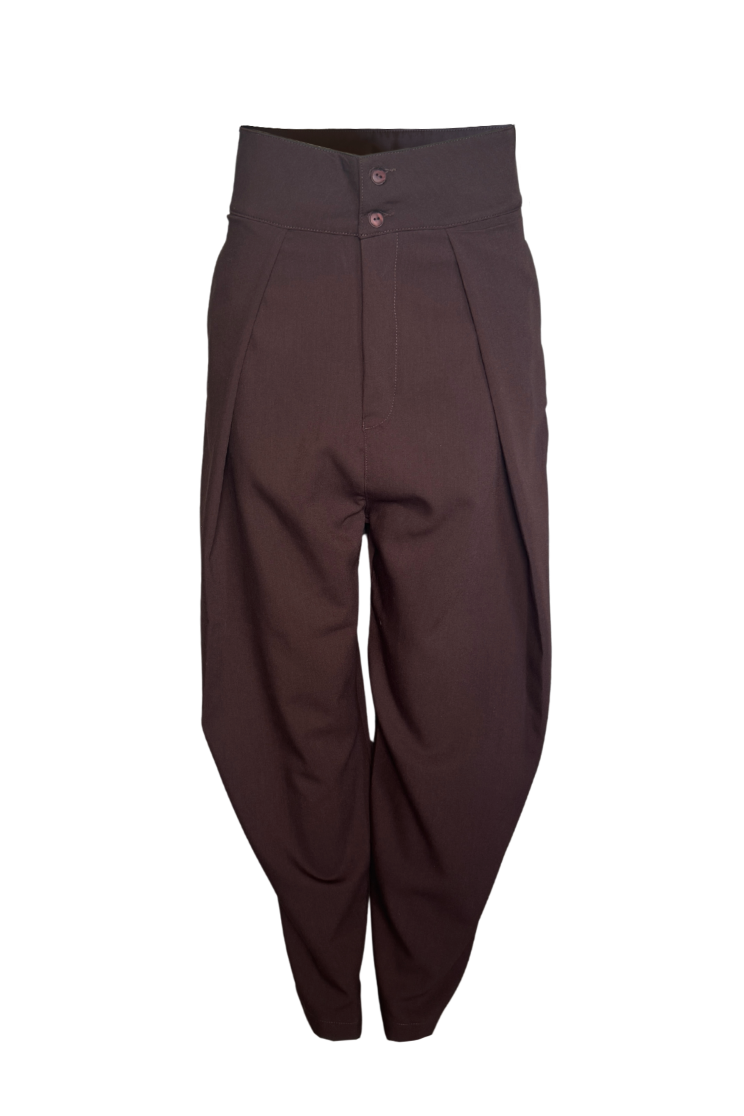 PTJ0057 pantalón café con bolsillos 