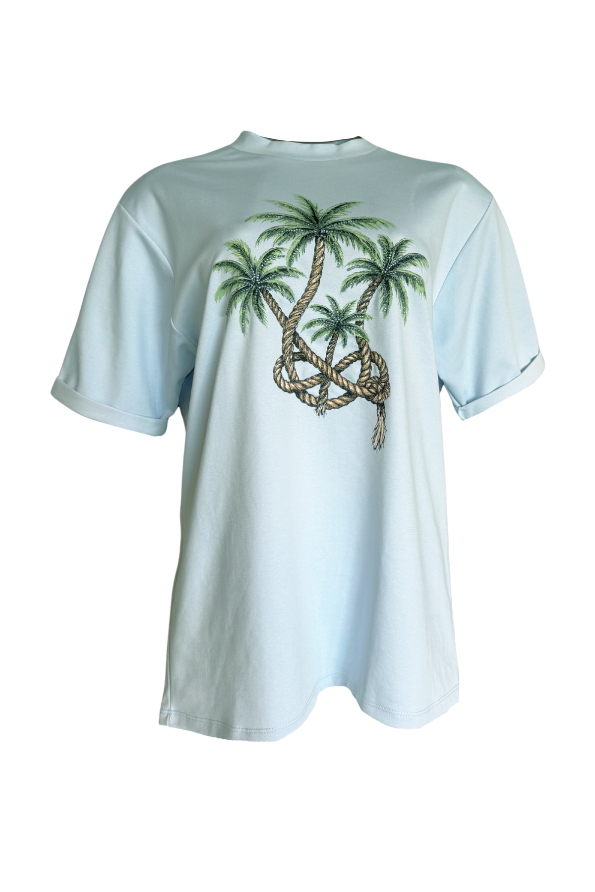 PTJ0100010 camiseta con textura color azul