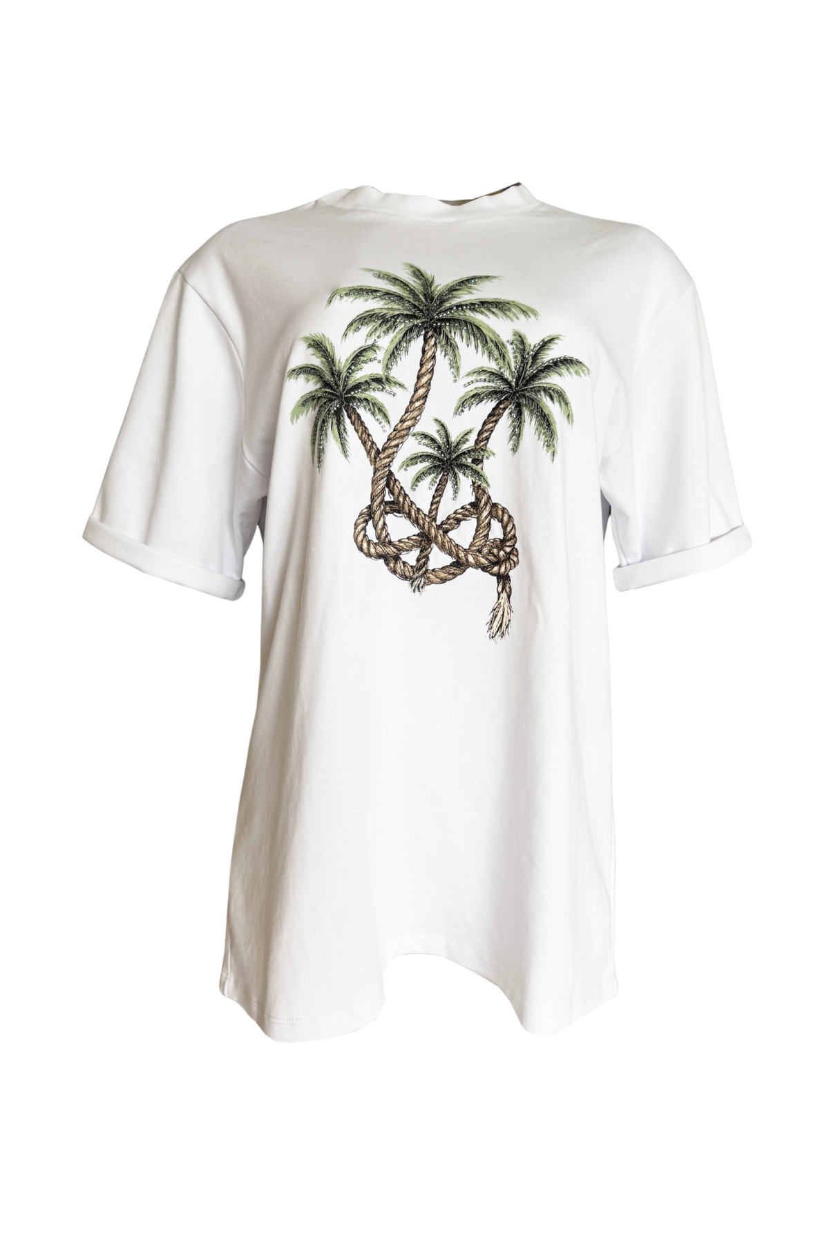 PTJ0100010 camiseta con textura color blanco