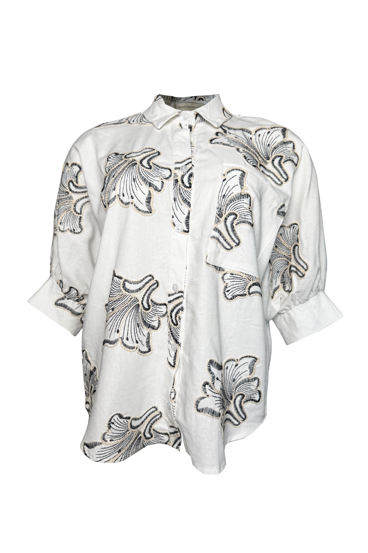 PTJ013729 blusa amplia con bolsillos