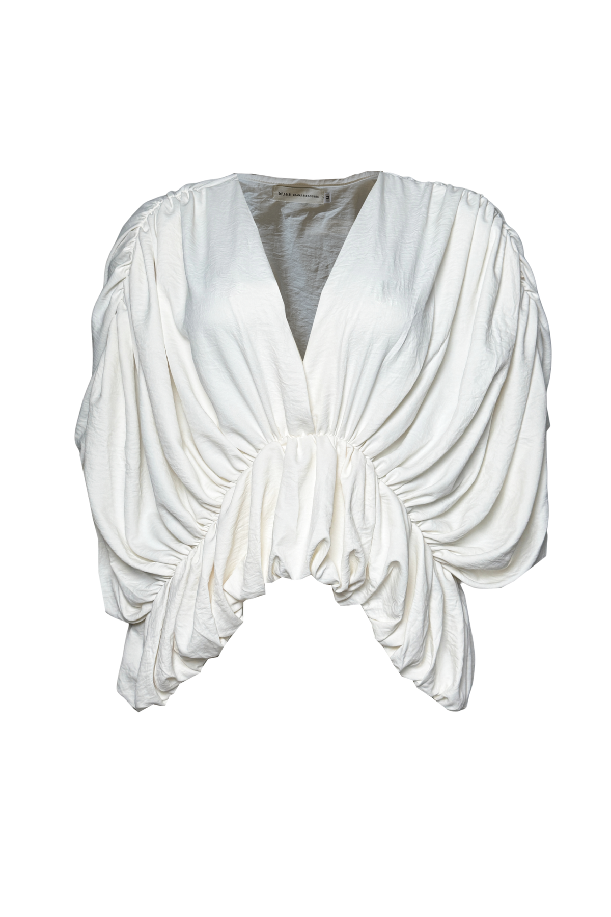 PTJ0204 blusa para mujer con mangas recogidas