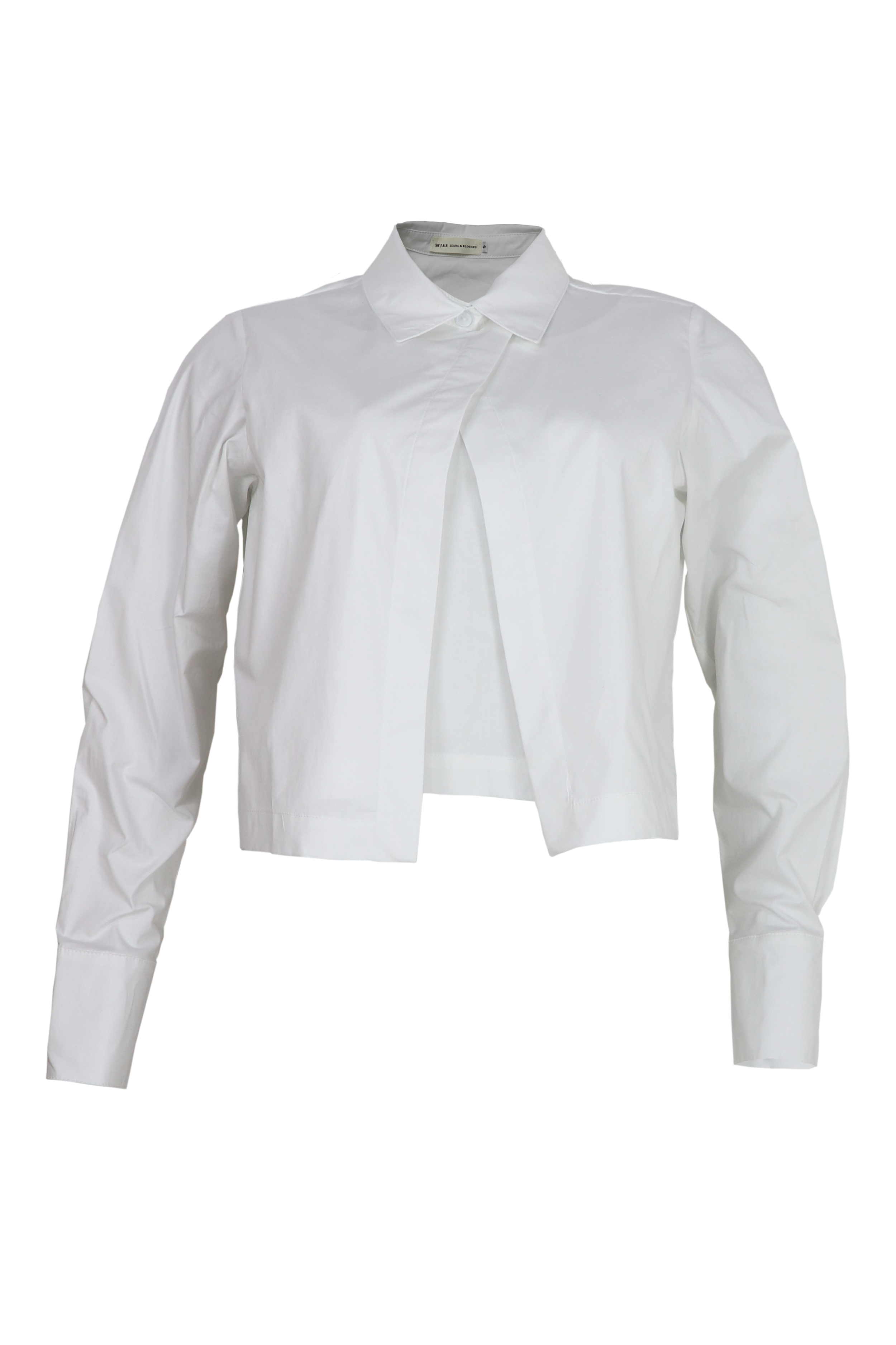 Hermosa camisa manga larga color blanco