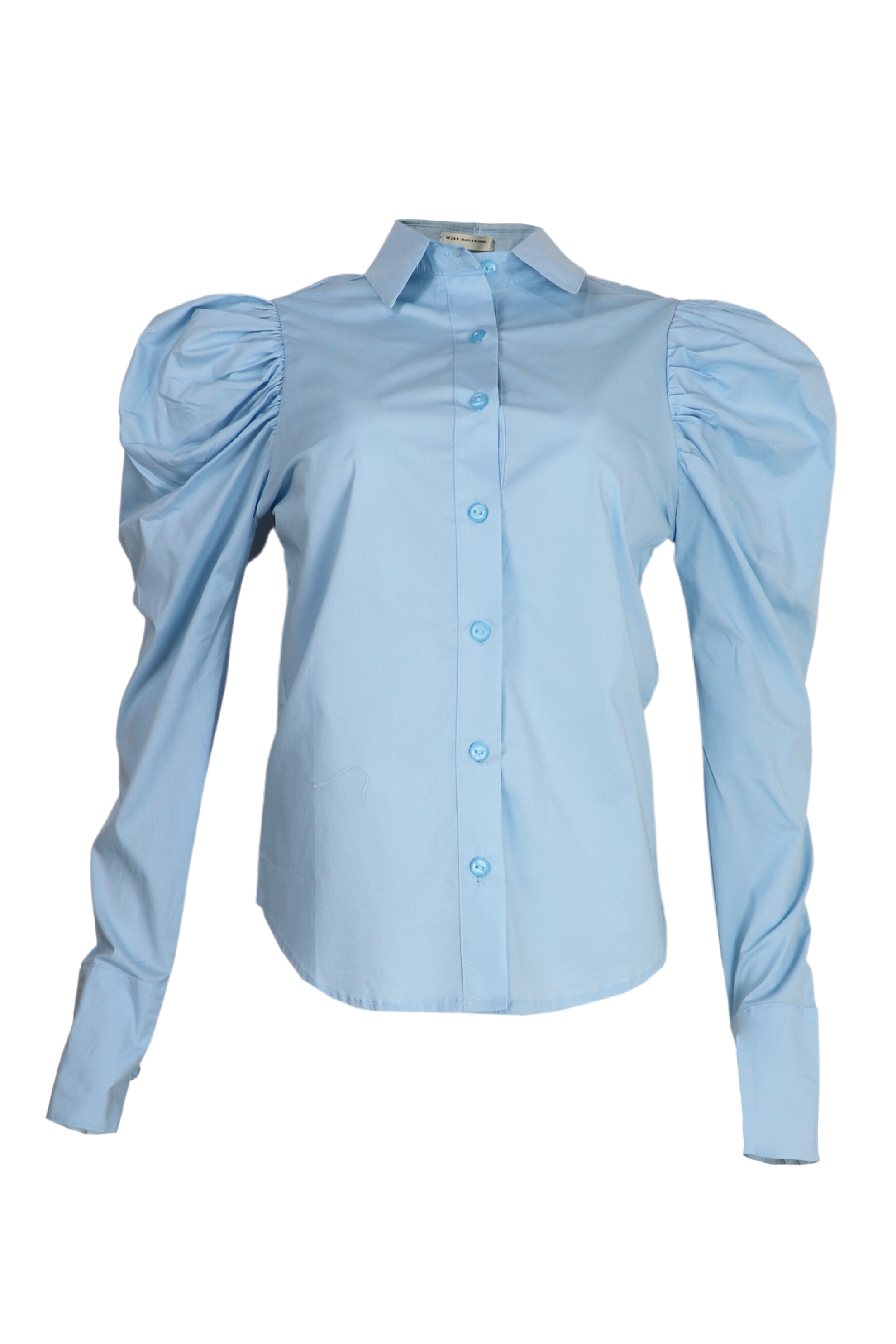 Blusa manga larga puff  Azul claro