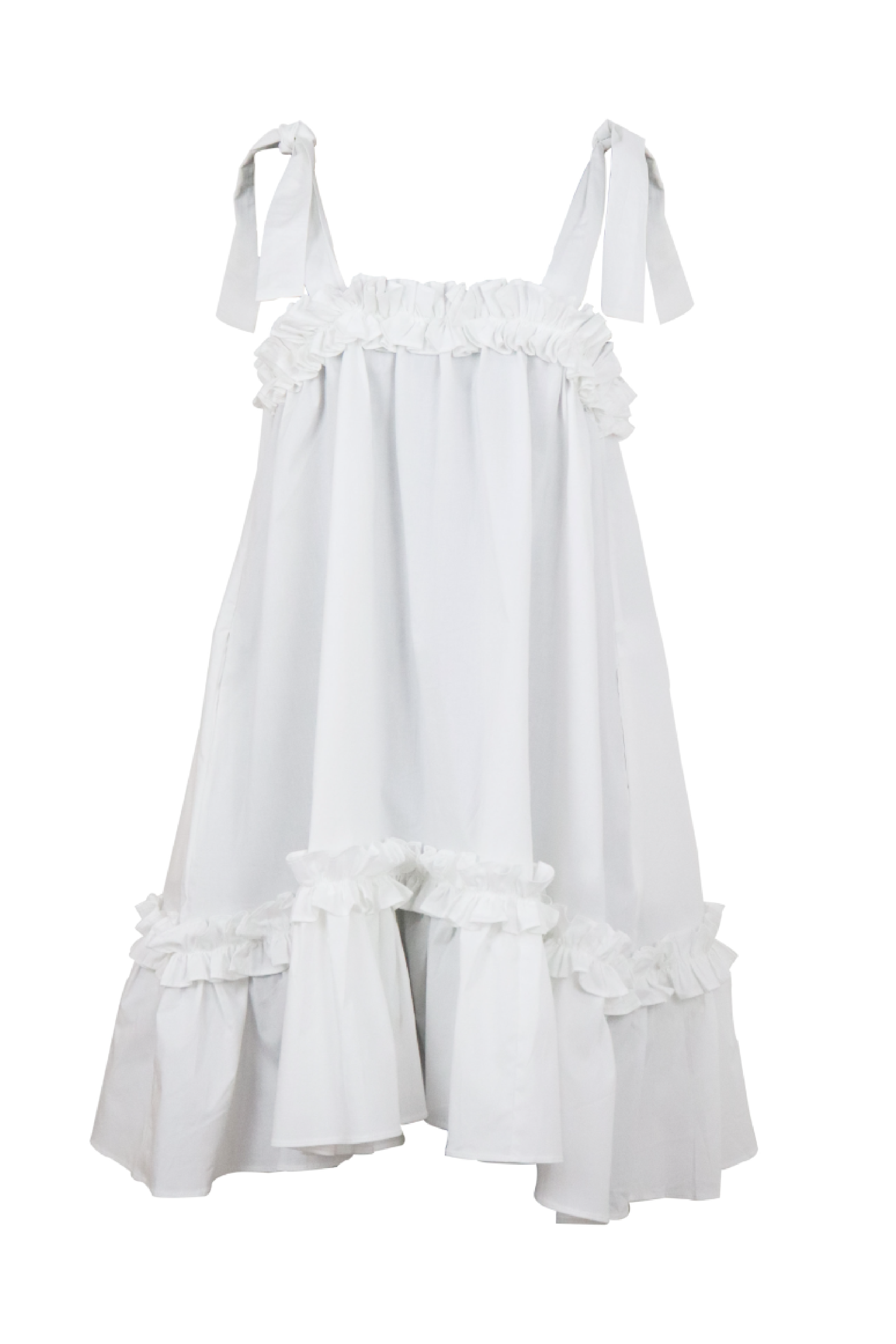 PTJ107809 vestido corto con lazos
