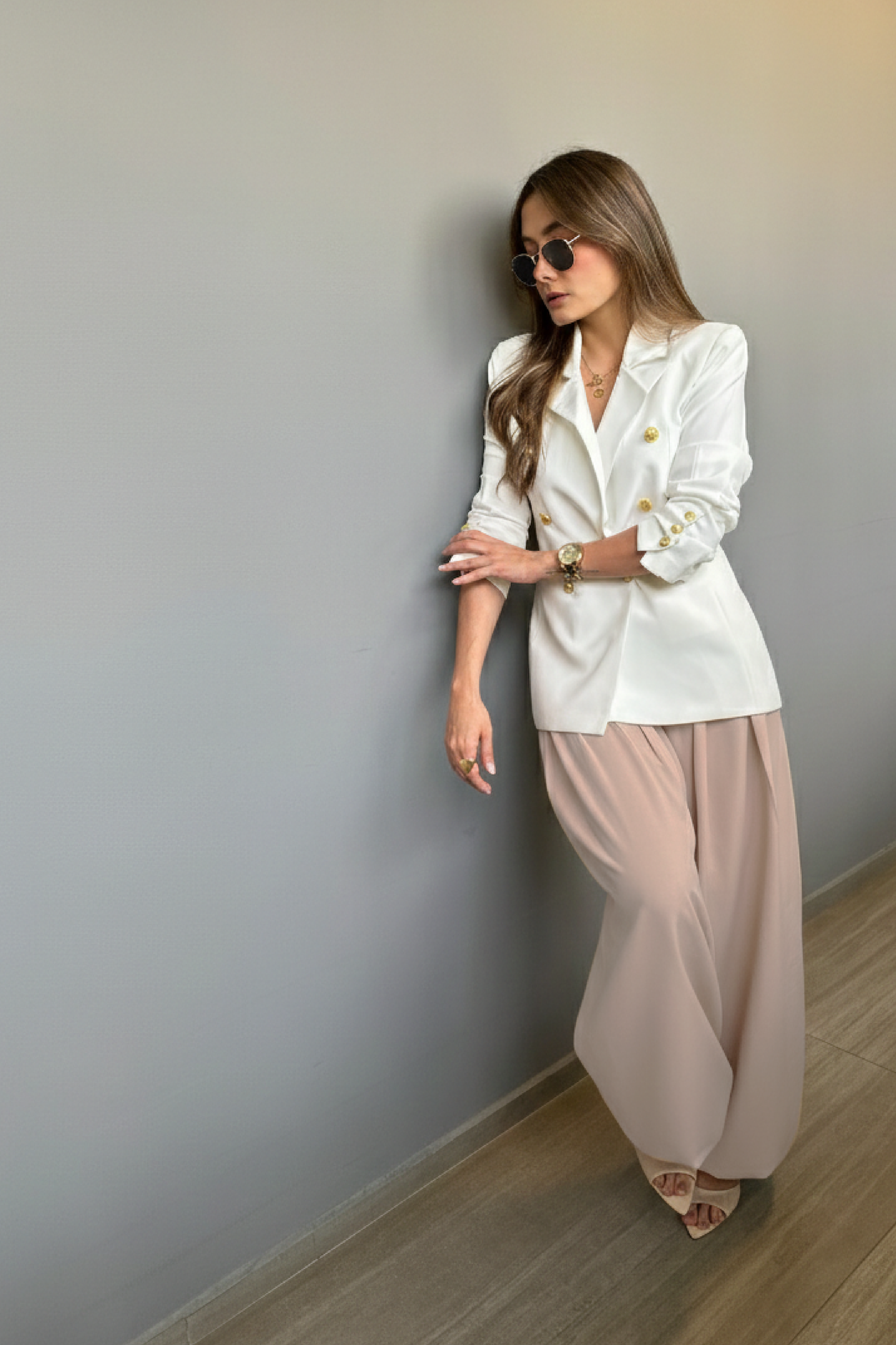 PTJ128512000 pantalón aladino color arena
