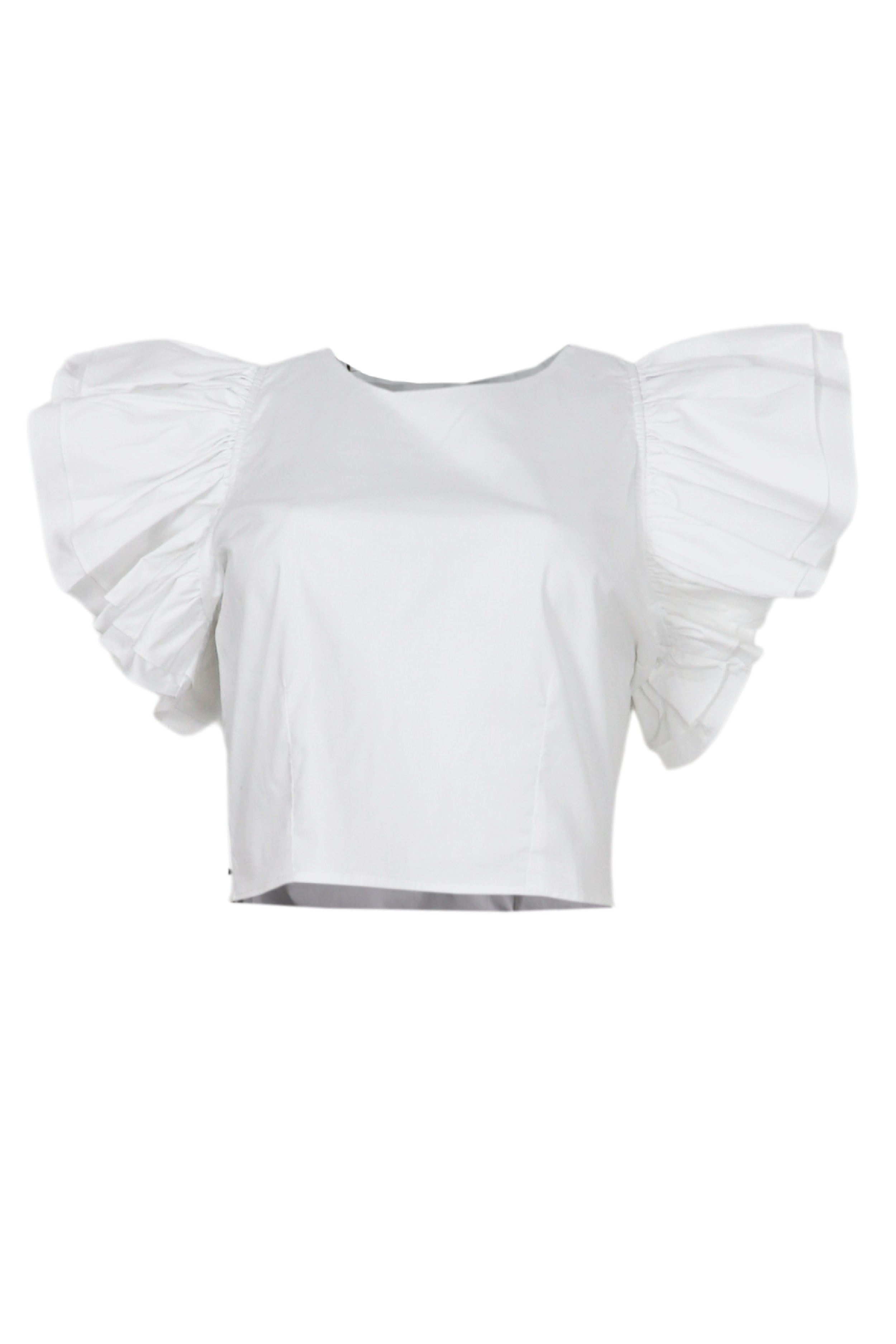 Camisa con bolero en mangas color blanco