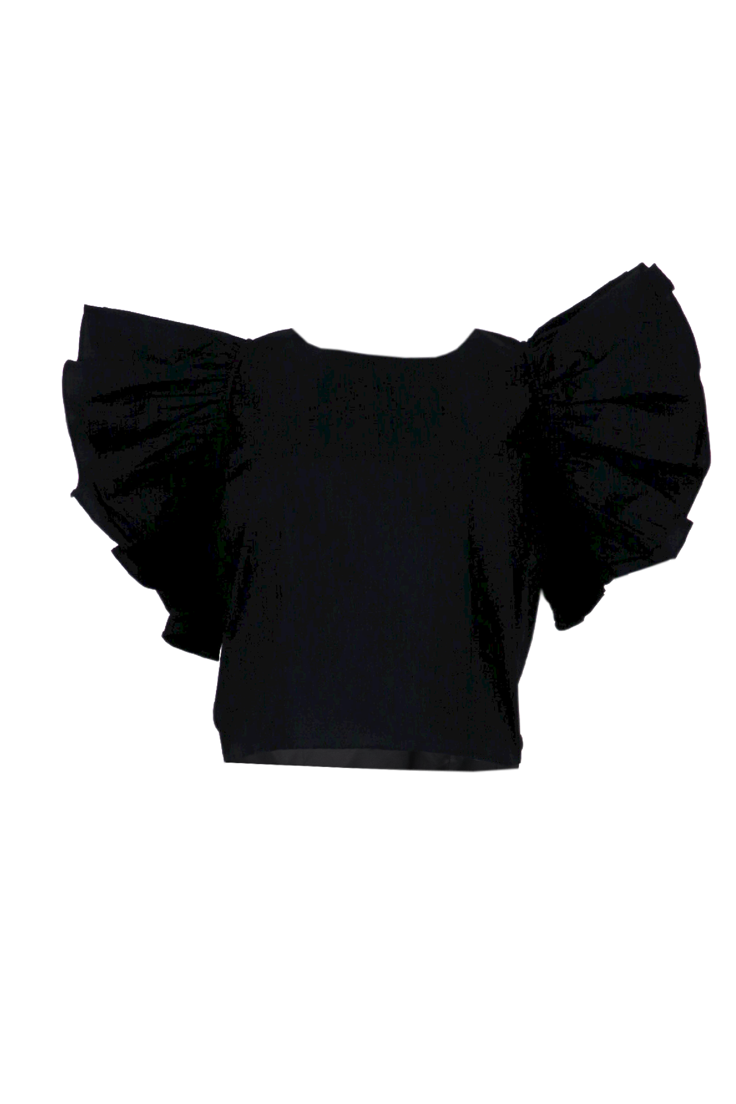 Camisa con bolero en mangas color negro