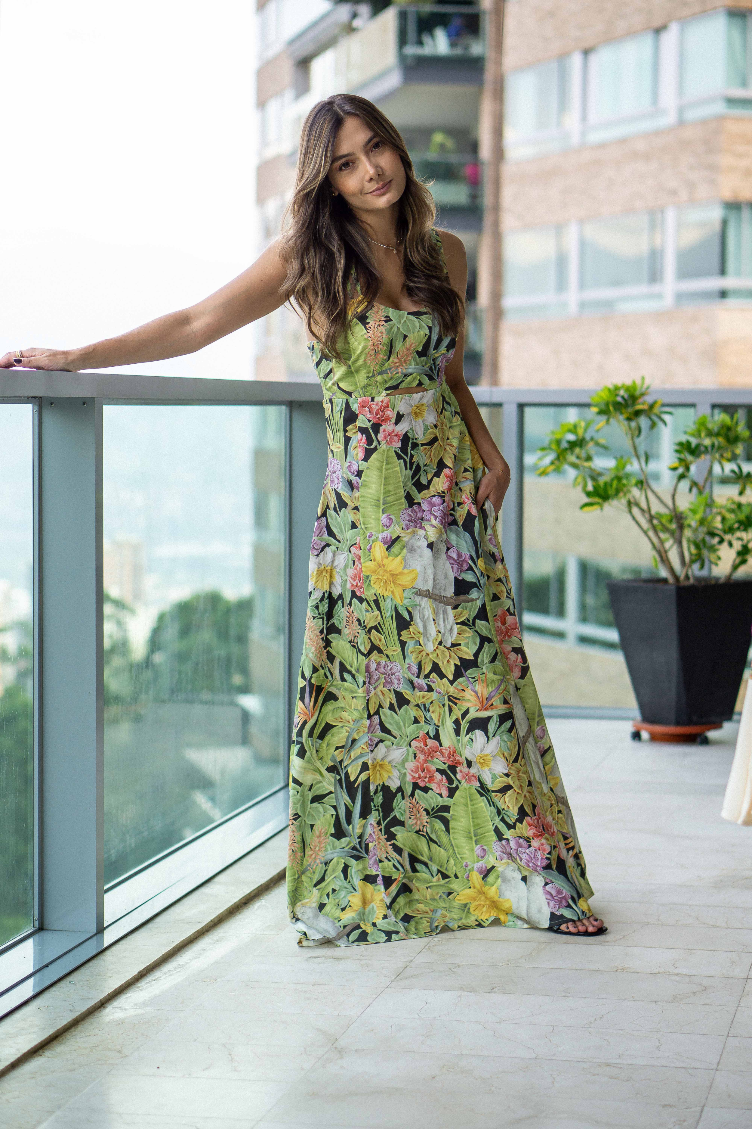 vestido de tiras ava