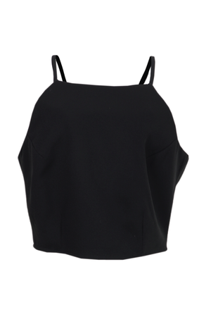 Blusa corta de tiras Amorette color negro