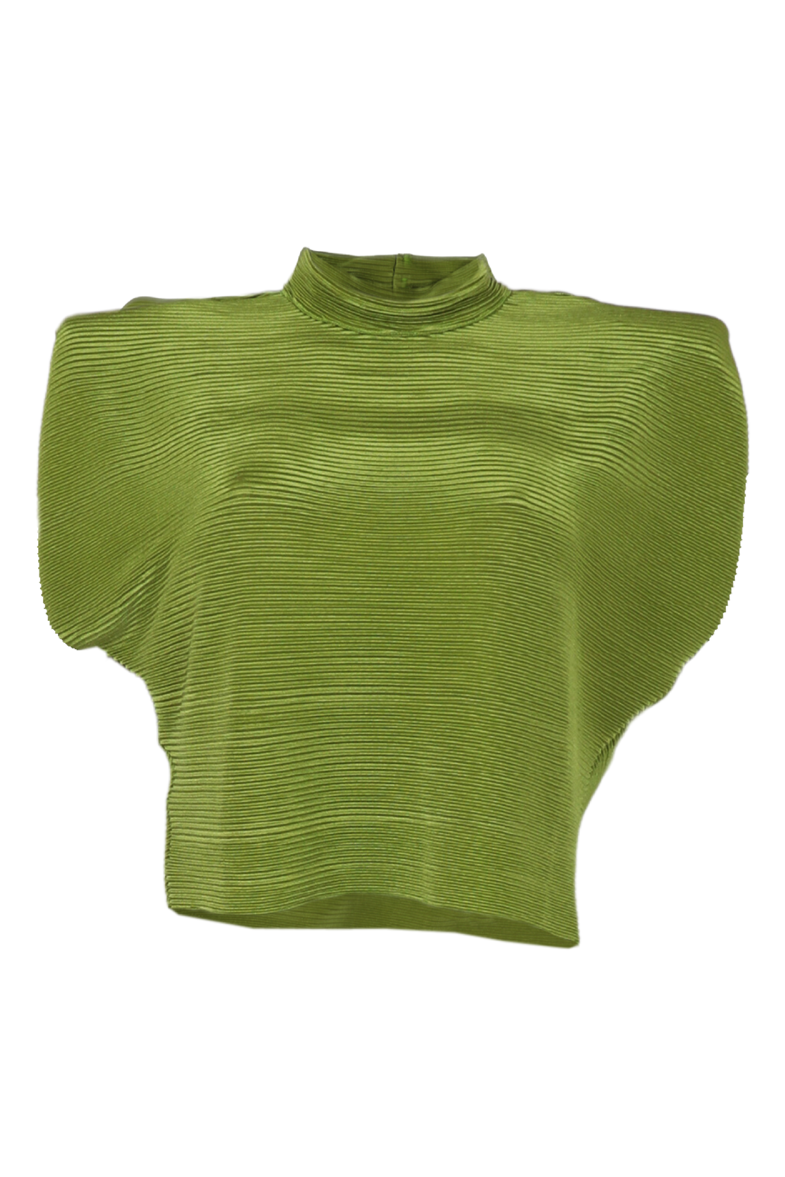 PTJ132612 Blusa con hombreras Danna VERDE PISTACHO
