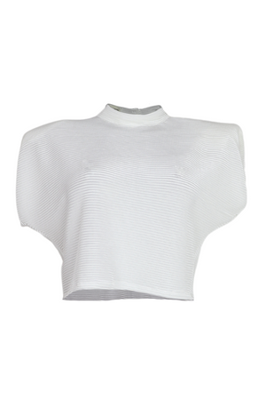 PTJ132612 Blusa con hombreras Danna-BEIGE