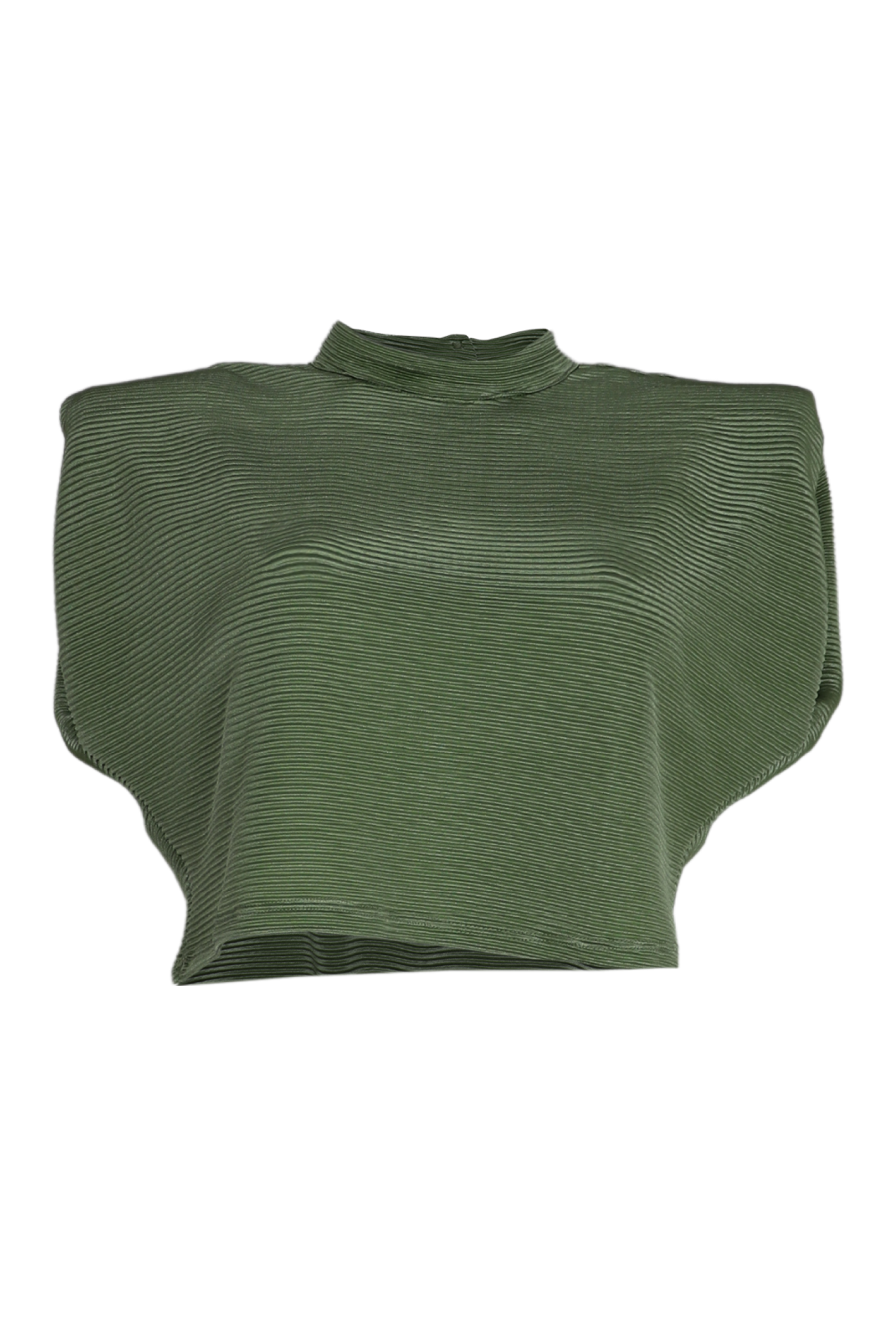 PTJ132612 Blusa con hombreras Danna-VERDE MANZANA