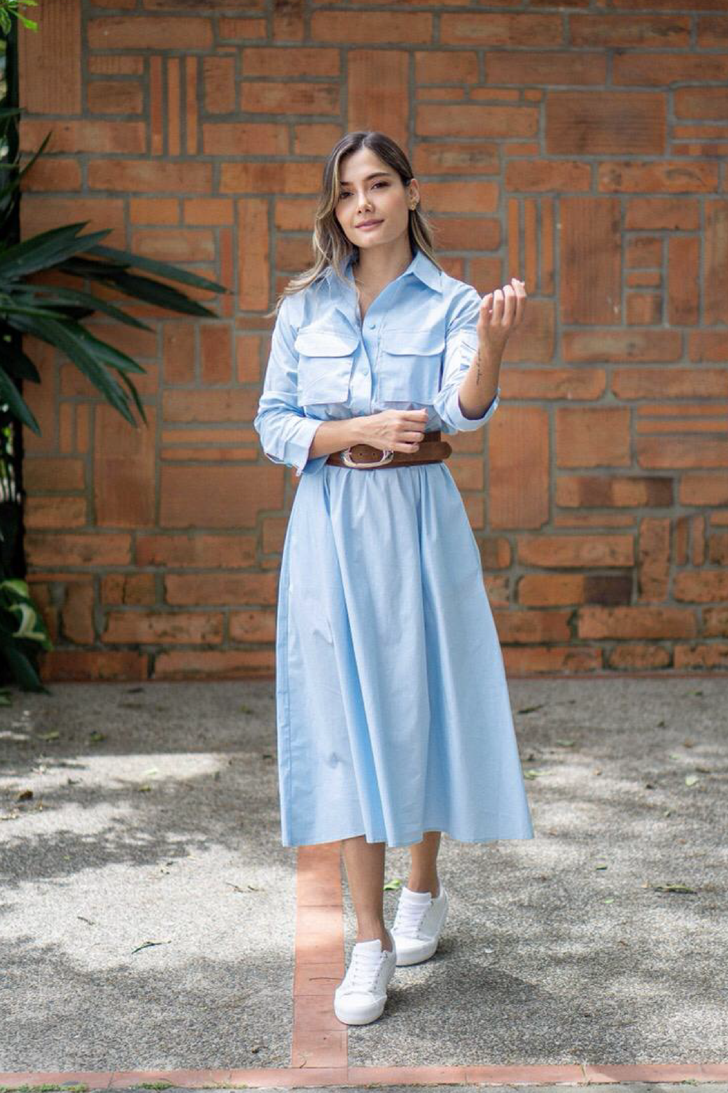 Vestido largo midi Melissa