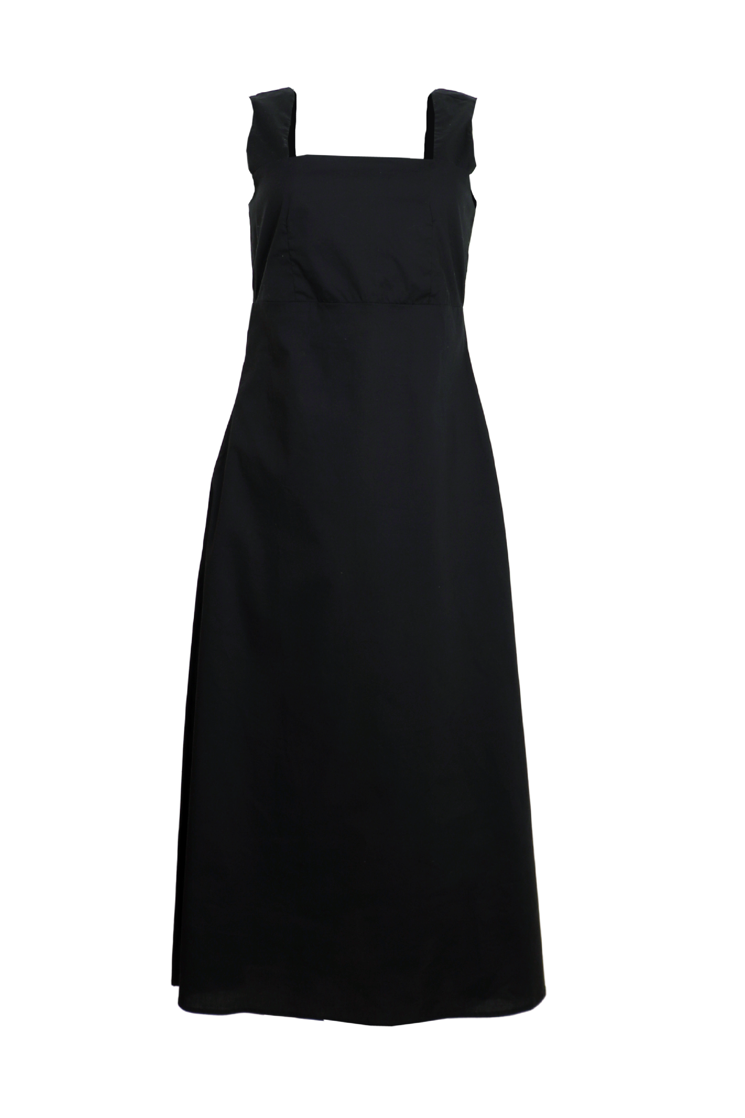 vestido largo con resorte en la espalda Amelie color verde