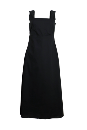 vestido largo con resorte en la espalda Amelie color verde