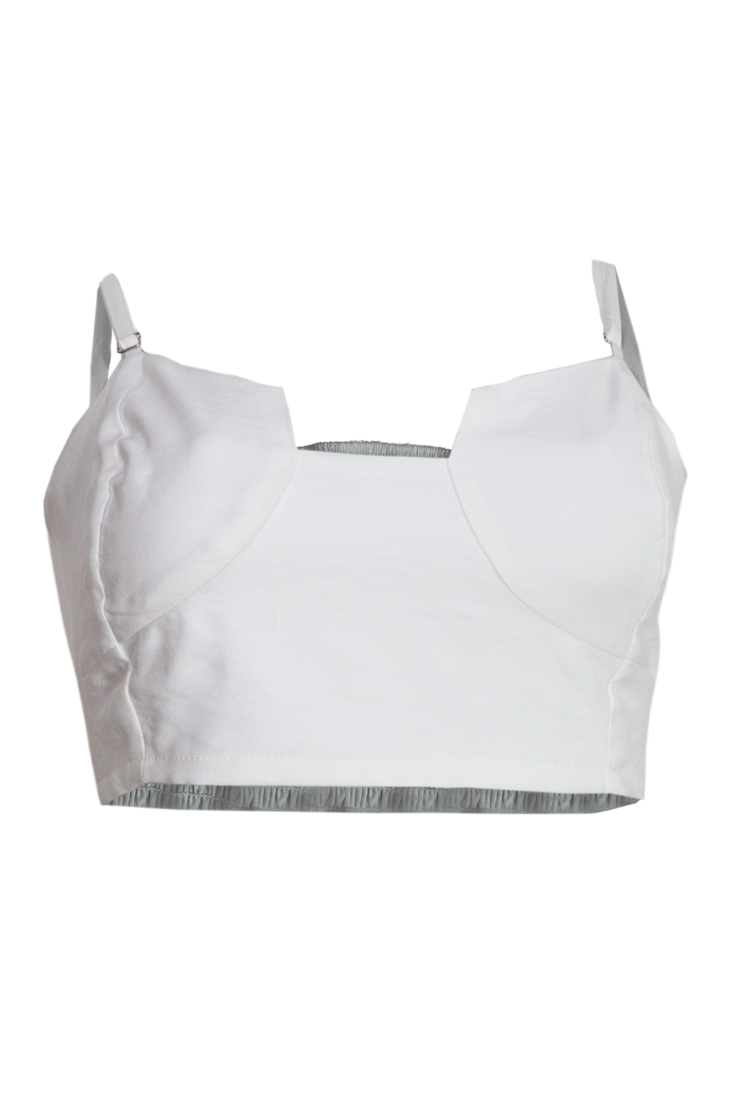 Crop top color blanco behla