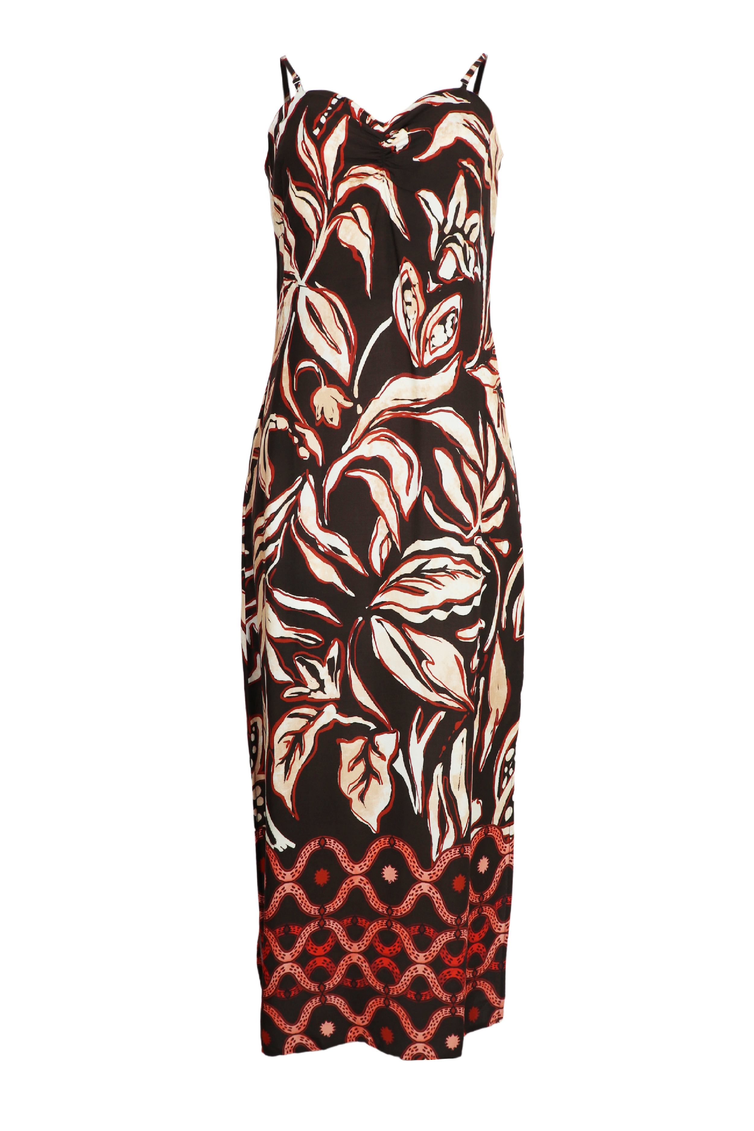 Hermoso vestido largo de tiras Mipha