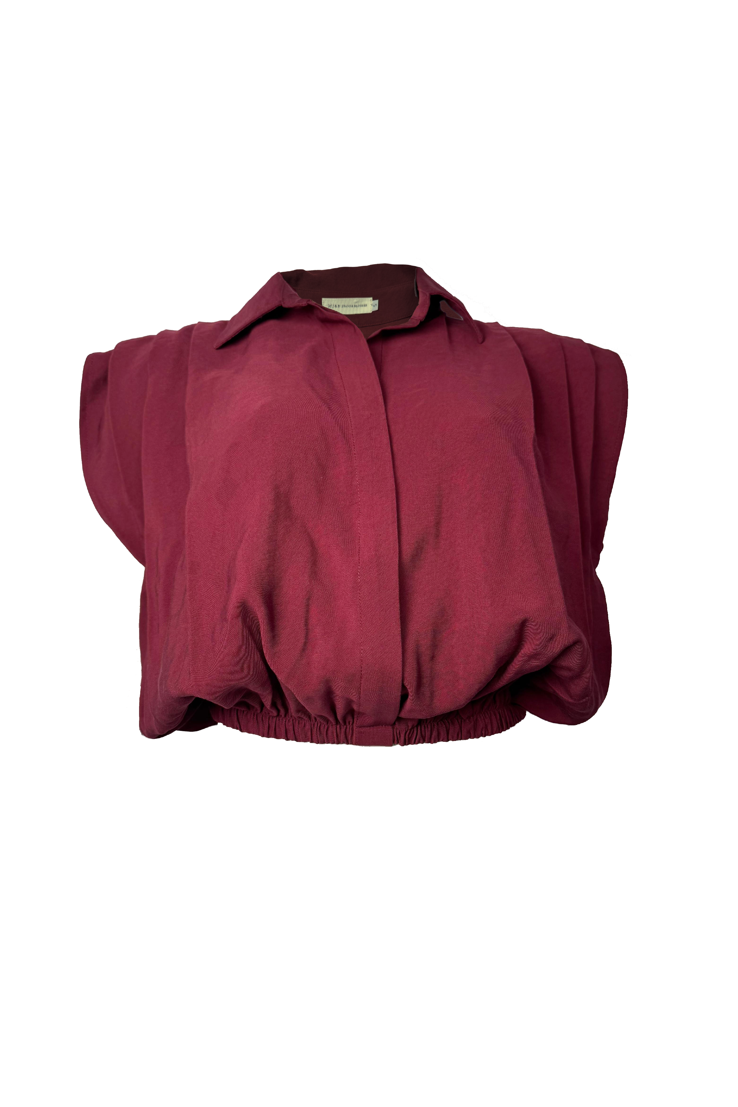 PTJ137730000 blusa con escote en v con cuello 