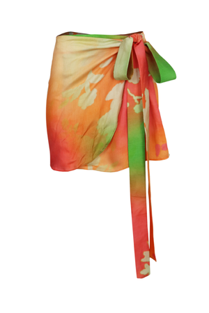 PTJ141629 falda corta estampada