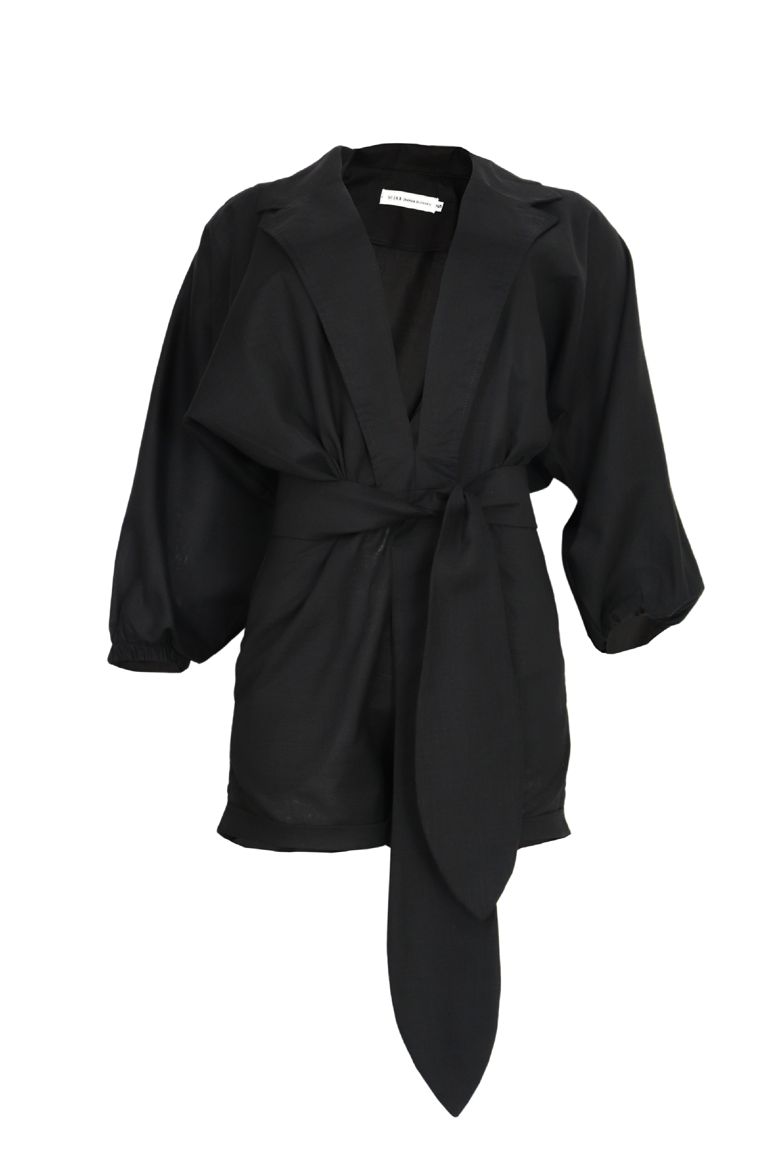 PTJ142301 enterizo corto negro