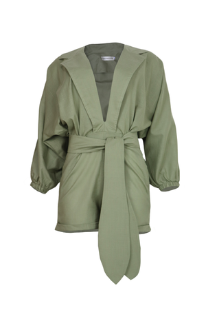 PTJ142301 enterizo verde oliva