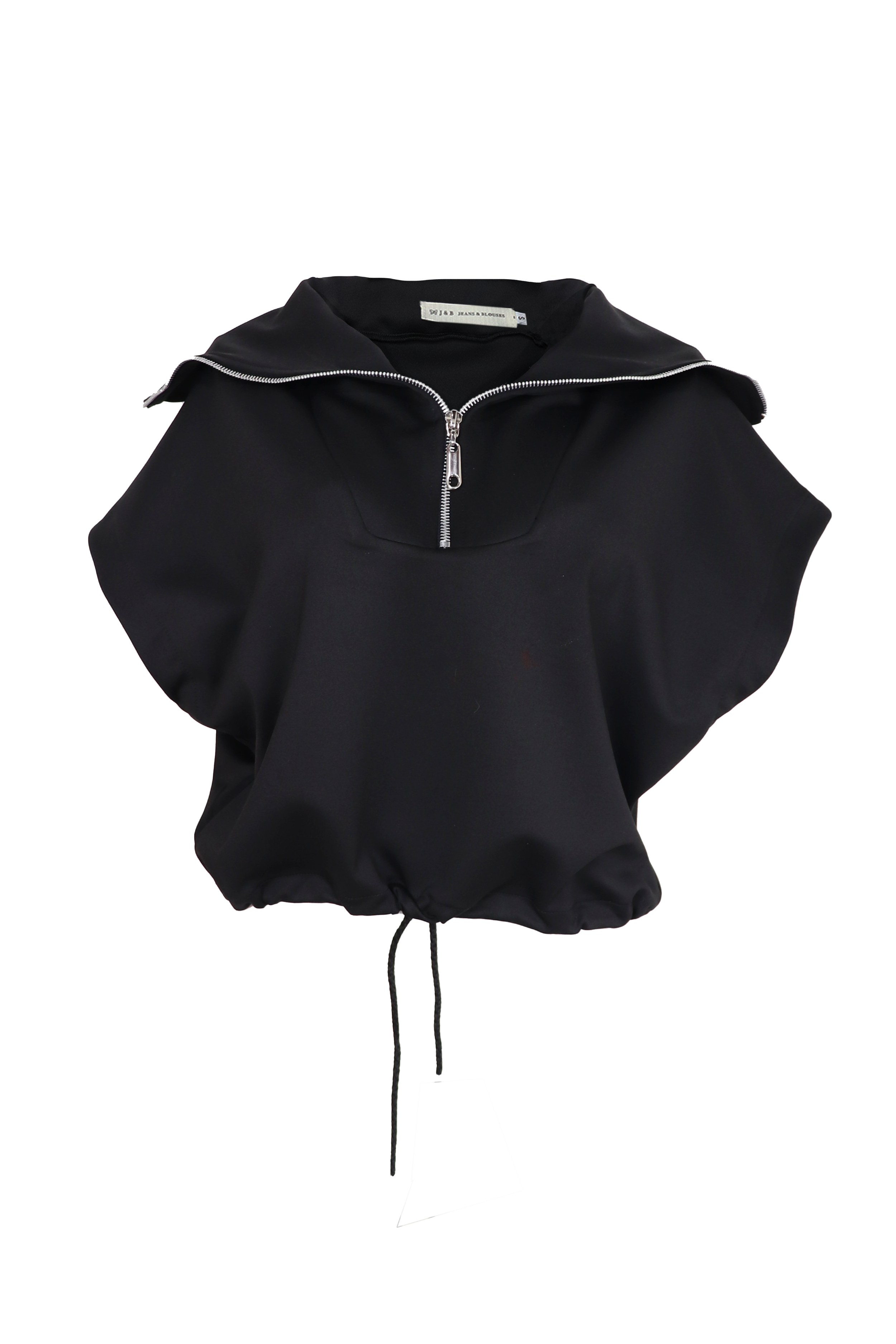 PTJ143912 blusa negra con cierre 