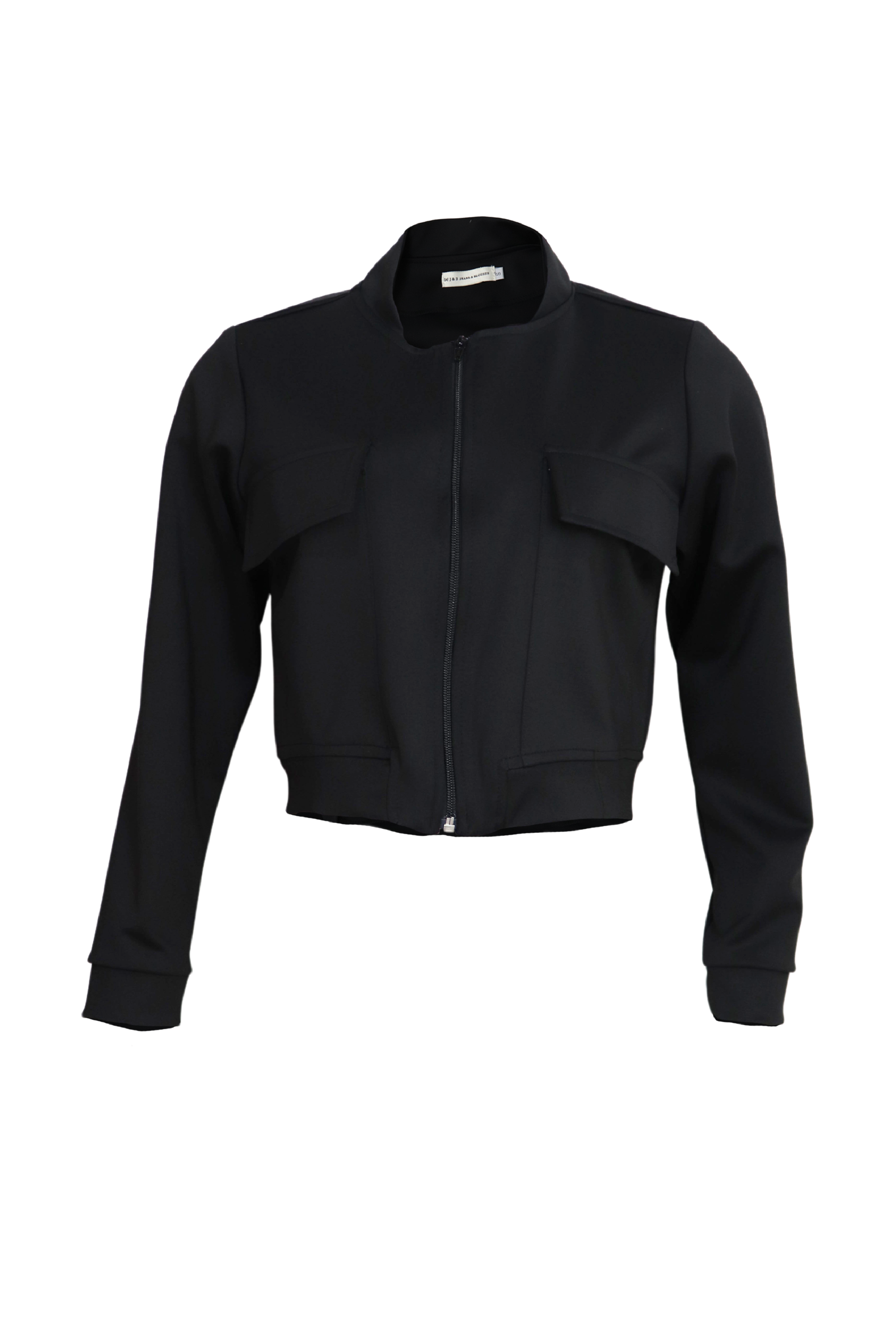 PTJ144112 chaqueta con bolsillos negra