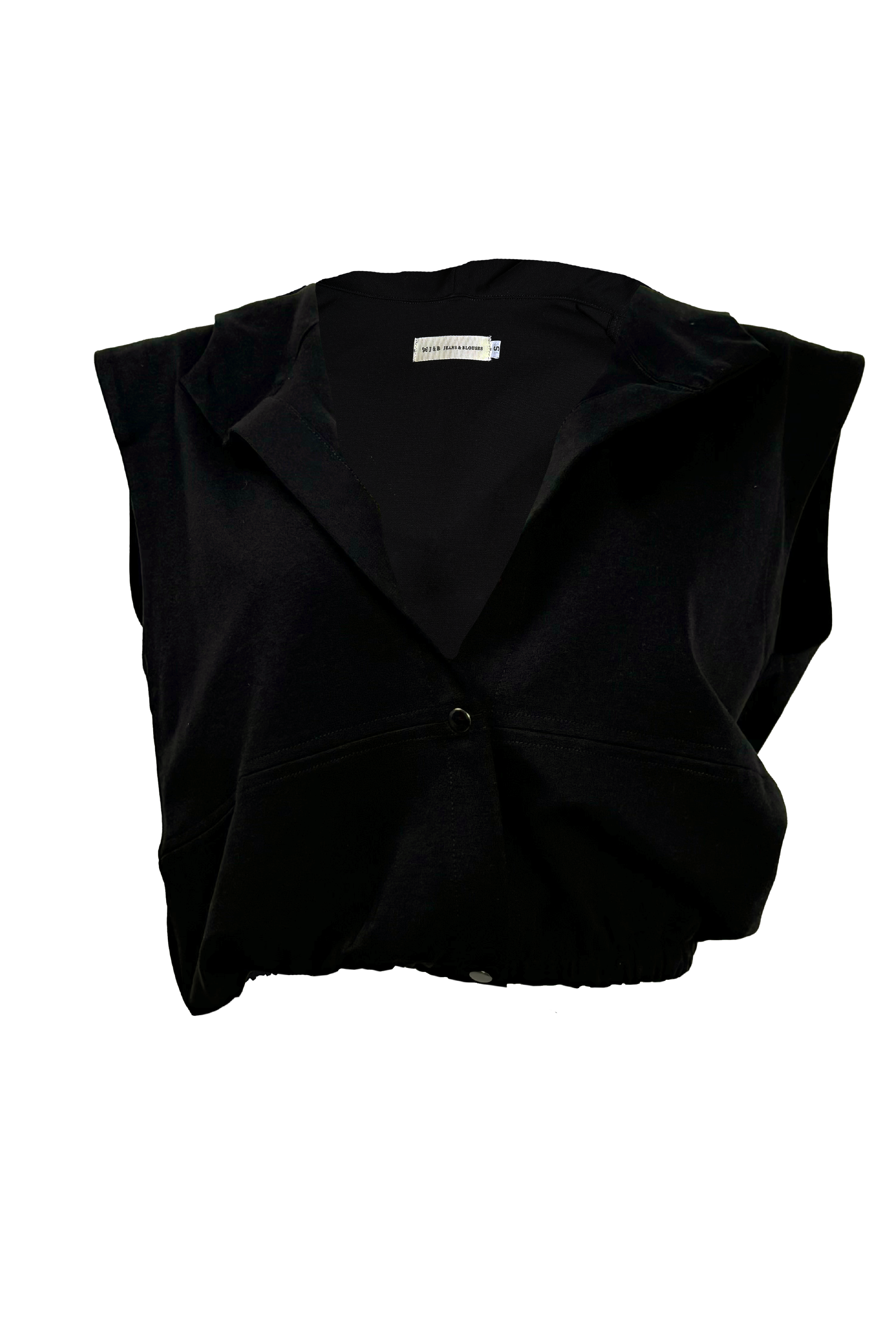 PTJ145429 blusa con capucha negra