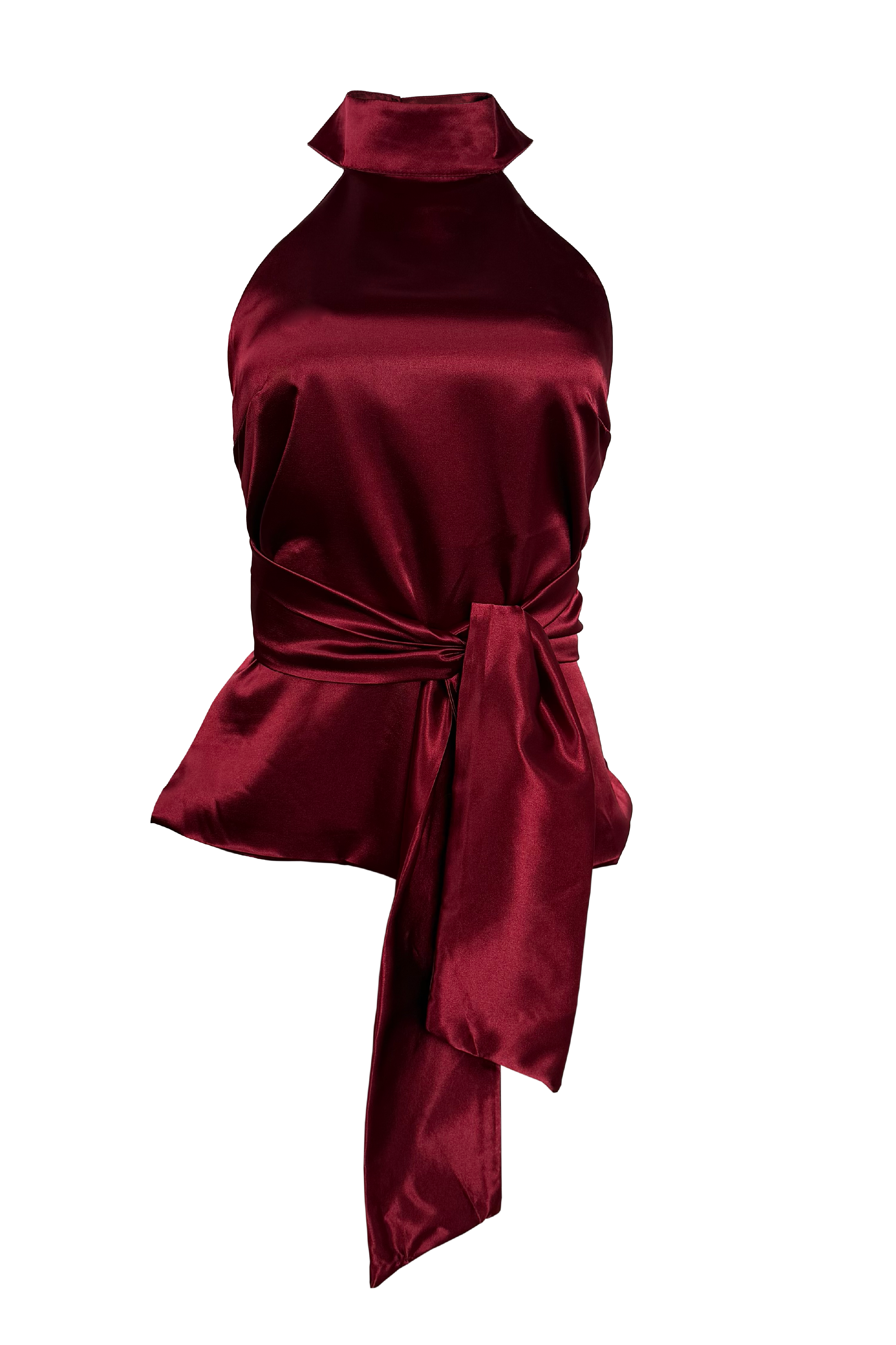 Blusa satinada con escote en espalda Marie Claire