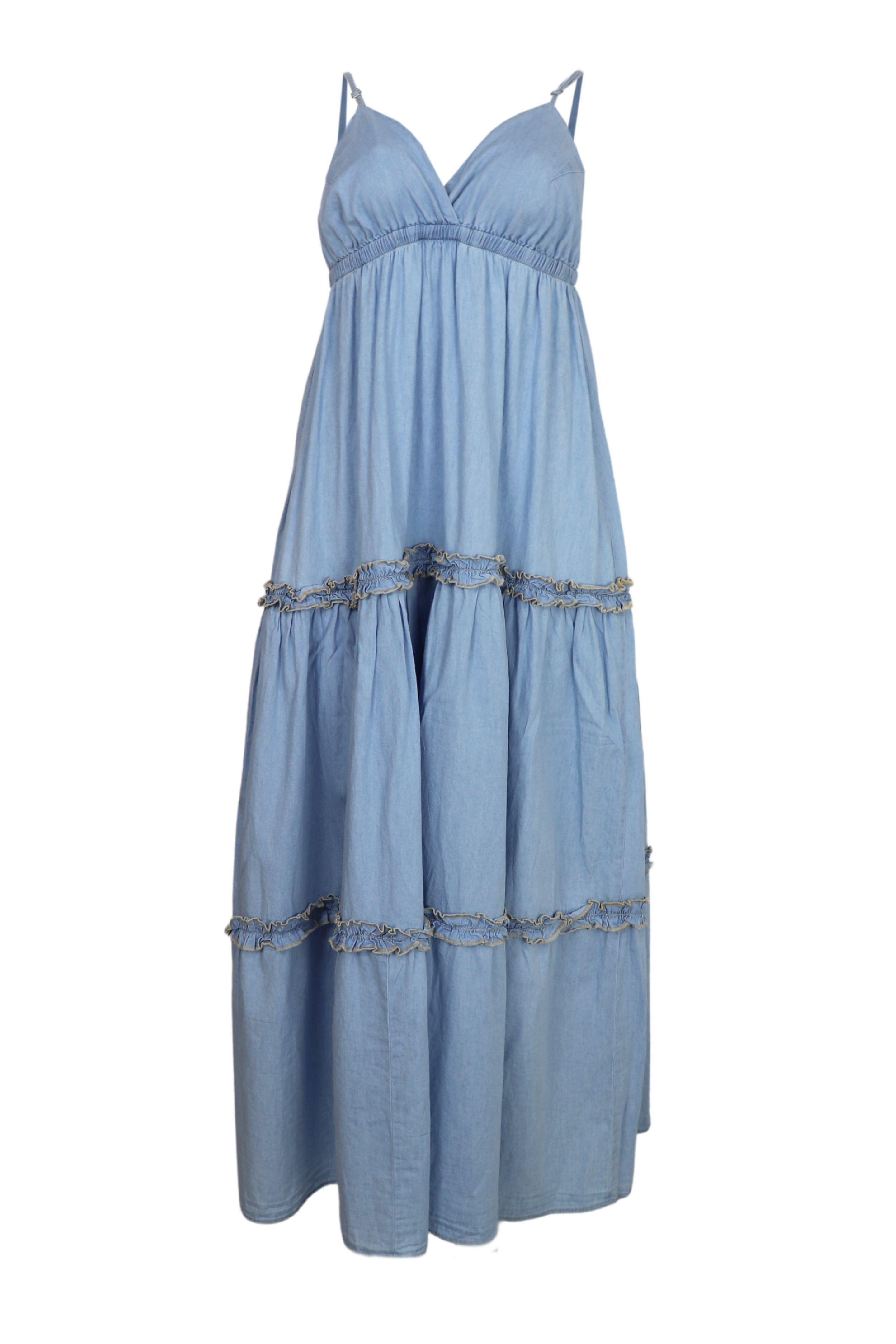 Vestido de Copas Con Ruches Claire