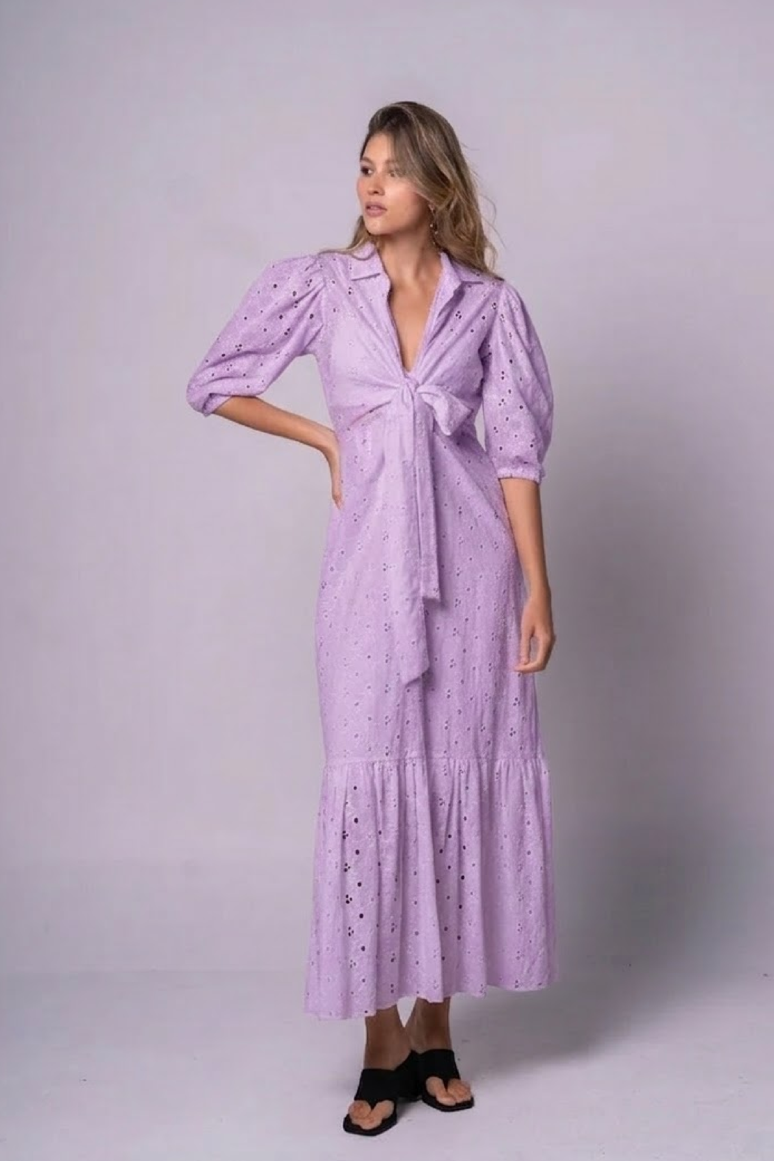 PTJ2170010 vestido en ojalillo 