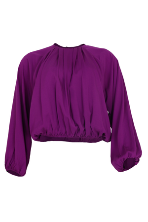 Blusa manga ancha color morado