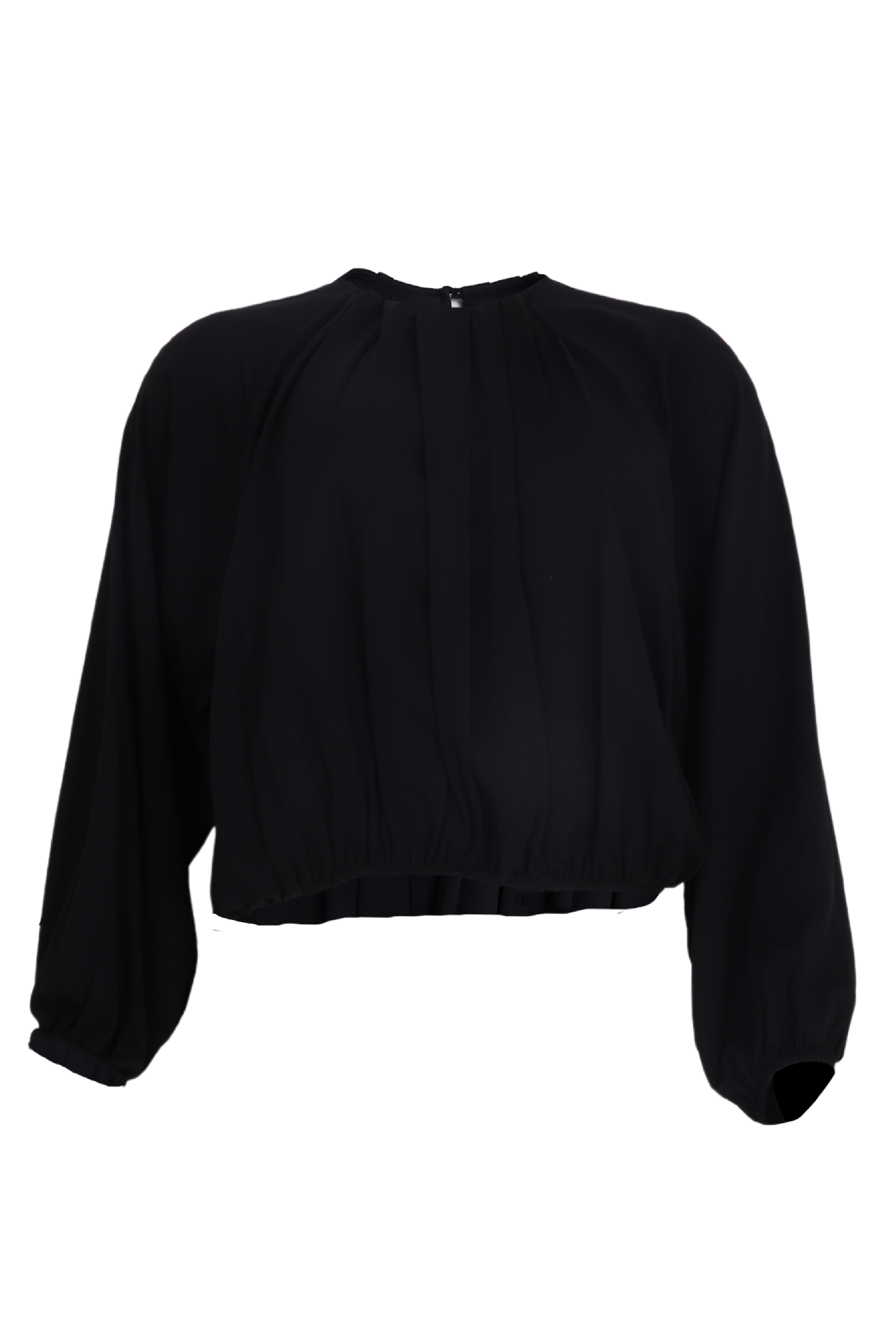Blusa manga ancha color negro