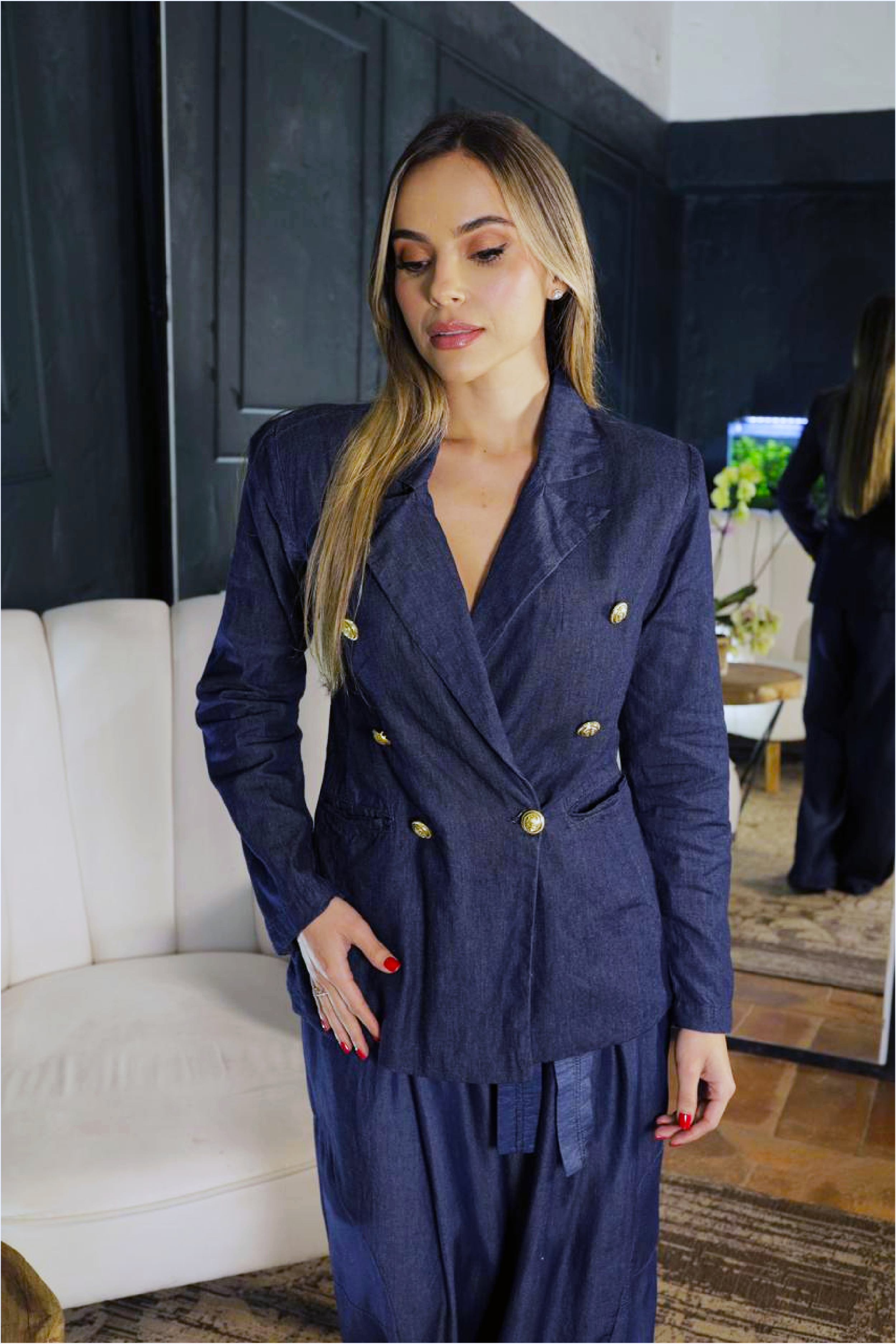 PTJ235104000 blazer color azul 