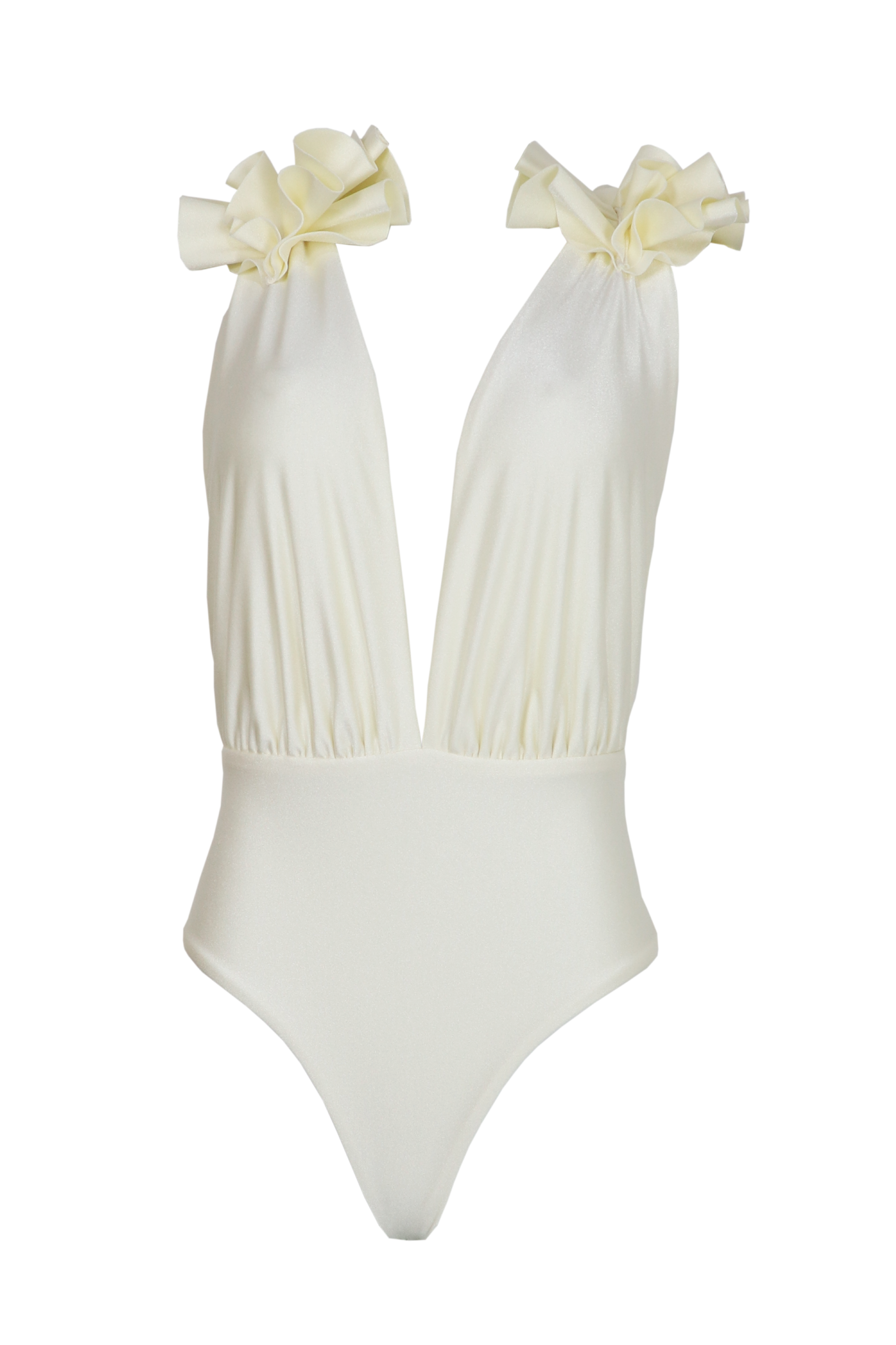Vestido de baño de una pieza marfil