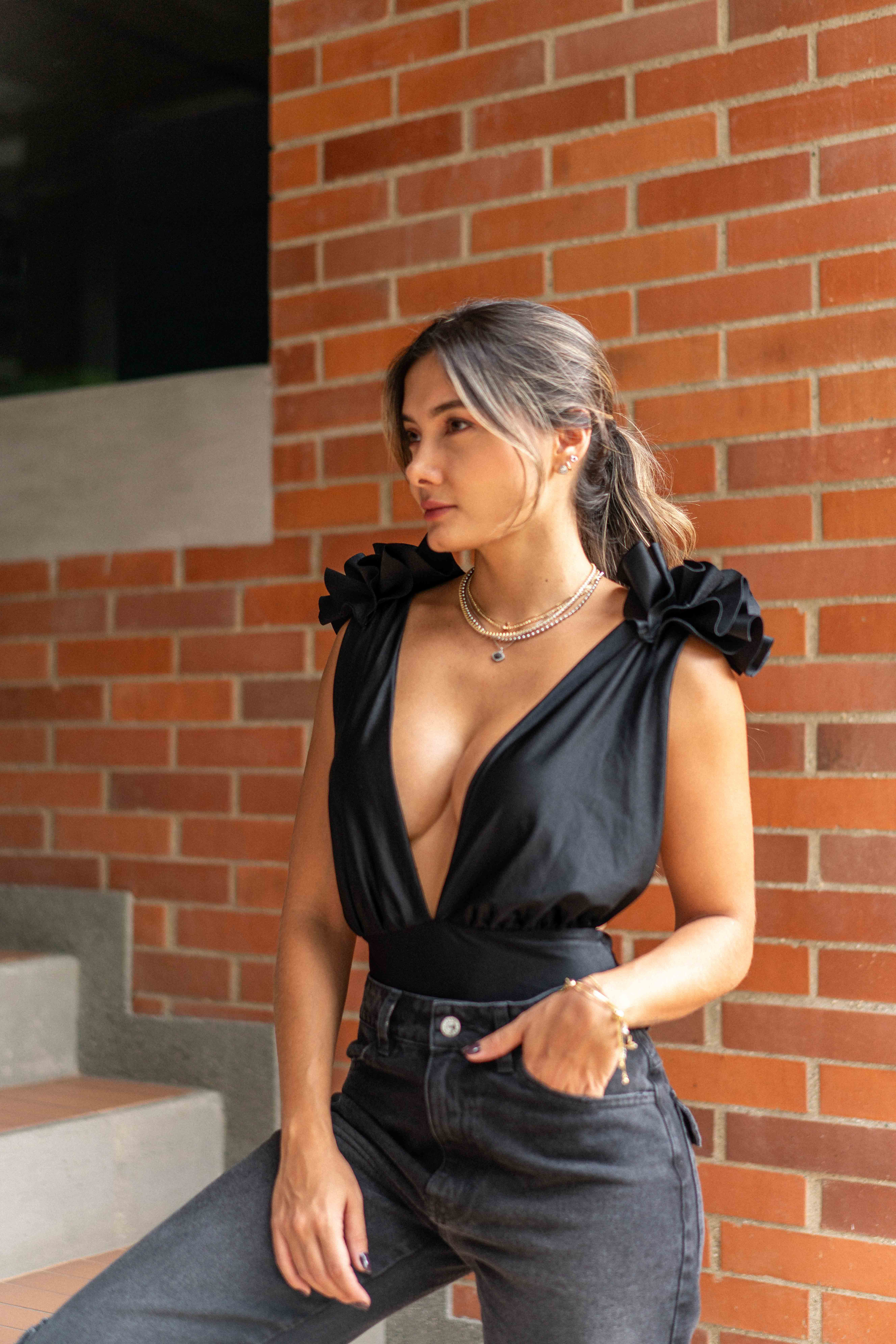Vestido de baño de una pieza NEGRO