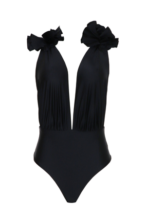 Vestido de baño de una pieza negro 