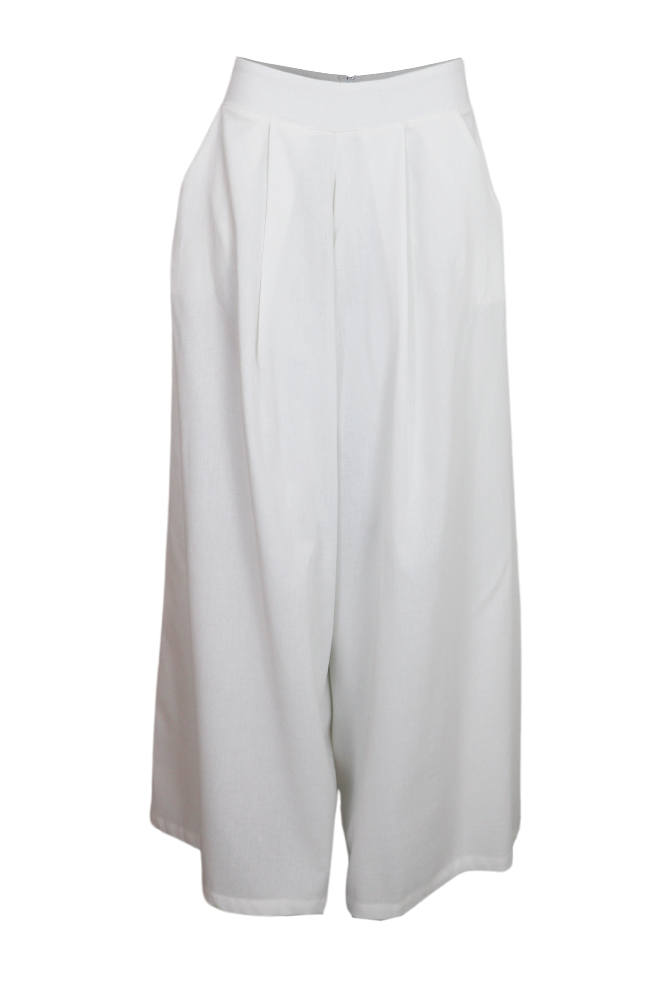 Hermoso pantalón palazzo color blanco